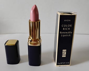 NOS Avon PINK FANTASIE Color Rich Renewable Lipstick, Never Used, Mint in Box, Discontinued, Vintage 1990s, Nice Gift