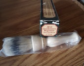 1982 Avon Gentlemen 39 s Regiment SHAVING BRUSH 6 quot long, Natural Bristles, Men Barbershop style, SEALED, Never Used, Vintage 1982, Mint In Box
