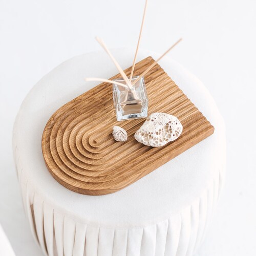 Handmade Boho Wooden Rainbow Arch Tray Decorative Wooden Etsy