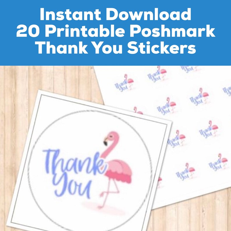 Thank You for Your Order Purchase Printable Labels for Poshmark Package Poshmark Thank You Stickers Shipping Supplies for eBay Resellers