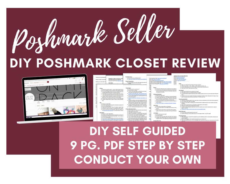 Poshmark Closet Review DIY Self Guided Poshmark Closet Etsy