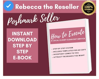 Livre électronique Poshmark pour revendeurs : Guide d'entretien des placards (téléchargement numérique)