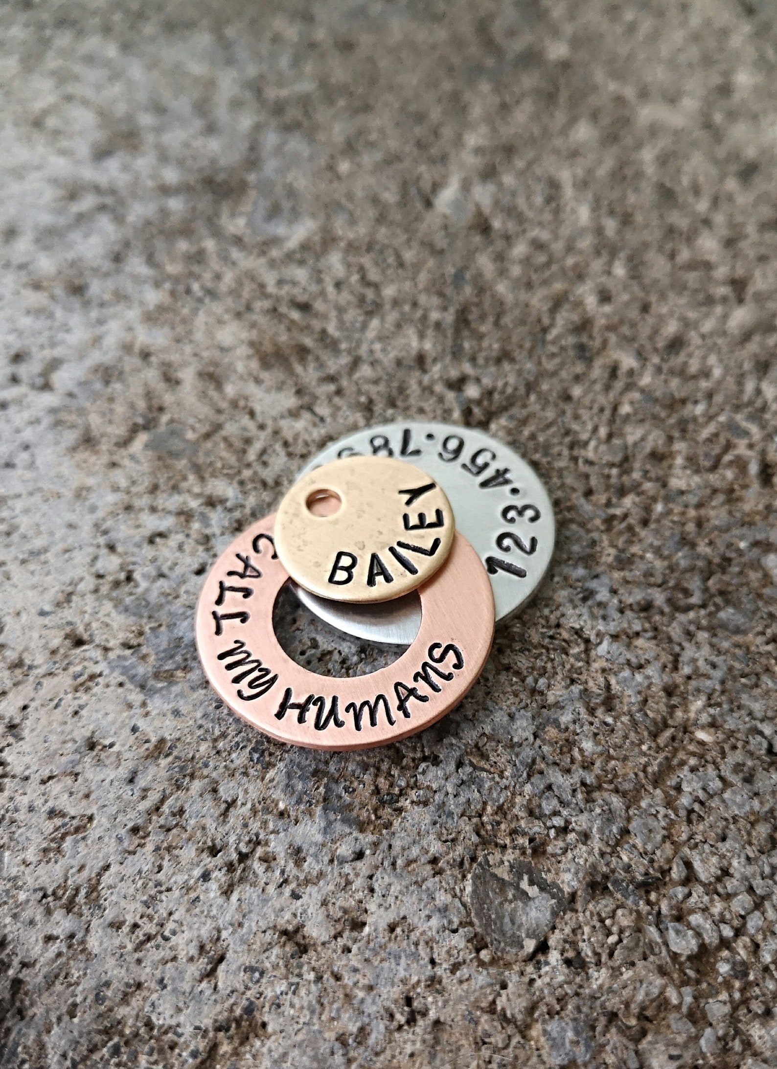 Dog Tag Dog Tags for Dogs call my humans Dog Tag Hand Etsy