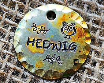 Dog Tag, Dog Tags, Owl Pet Tag, Personalized Pet Tag, Dog Tags, Personalized Dog Tags