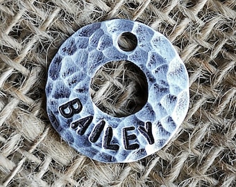Dog Tag, Washer Dog Tag, Dog Tags for Dogs, Dog Tags, Personalized Dog Tags