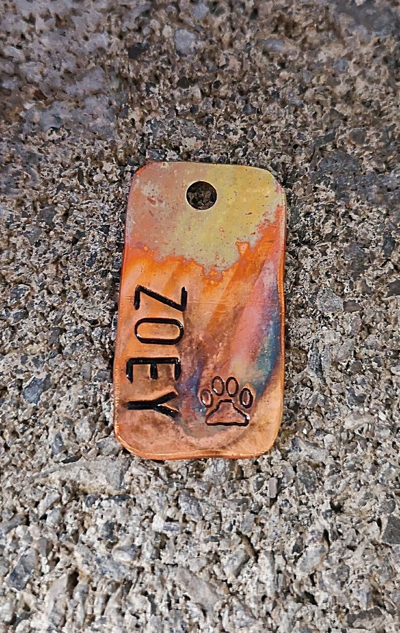 Dog Tagrectangle Dog Tag Dog Tags for Dogs Personalized Etsy Canada