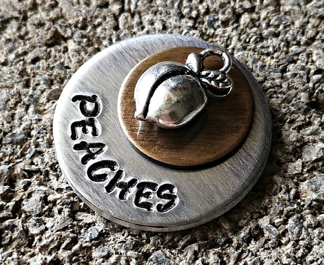 Peach Dog Tag Dog Tags for Dogs Dog Tags Personalized Dog Etsy