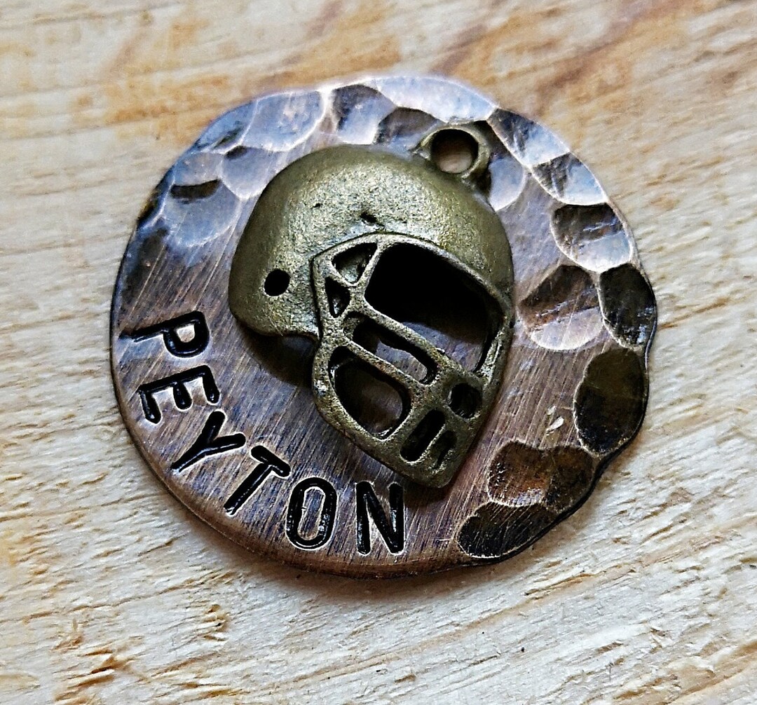 Dog Tag Football Dog Tag Dog Tags for Dogs Dog Tags Personalized Dog Tags Name Tag Etsy