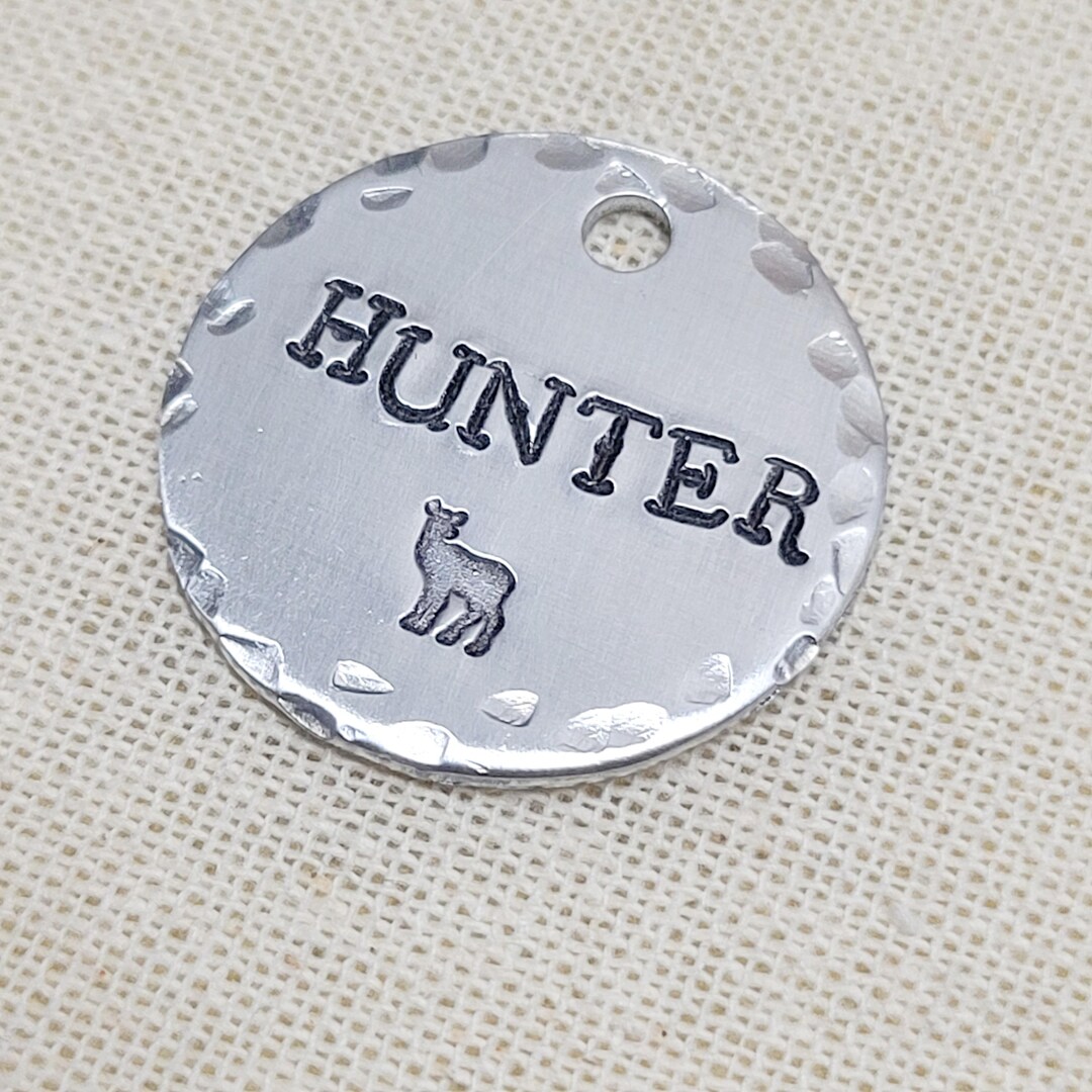 Decatur Tags Deer Dog Tag, Personalized Dog Tags, Deer ID Tag, Pet Tag, Minimalist ...