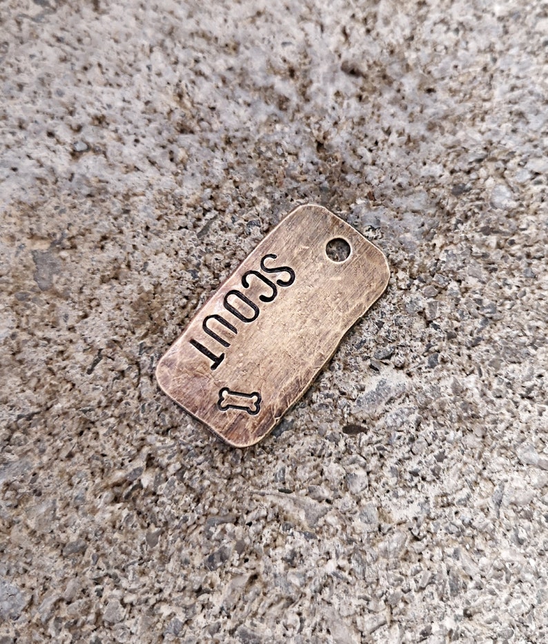 Dog Tagrectangle Dog Tag Dog Tags for Dogs Personalized Etsy Canada