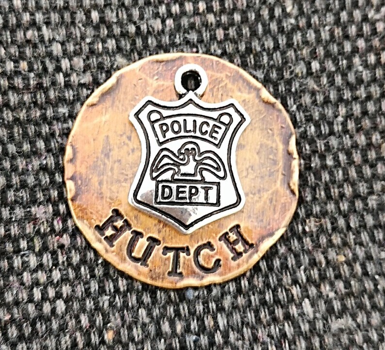 Dog Tags Police Badge Tag Officer Dog Tag Good cop Bad cop Etsy