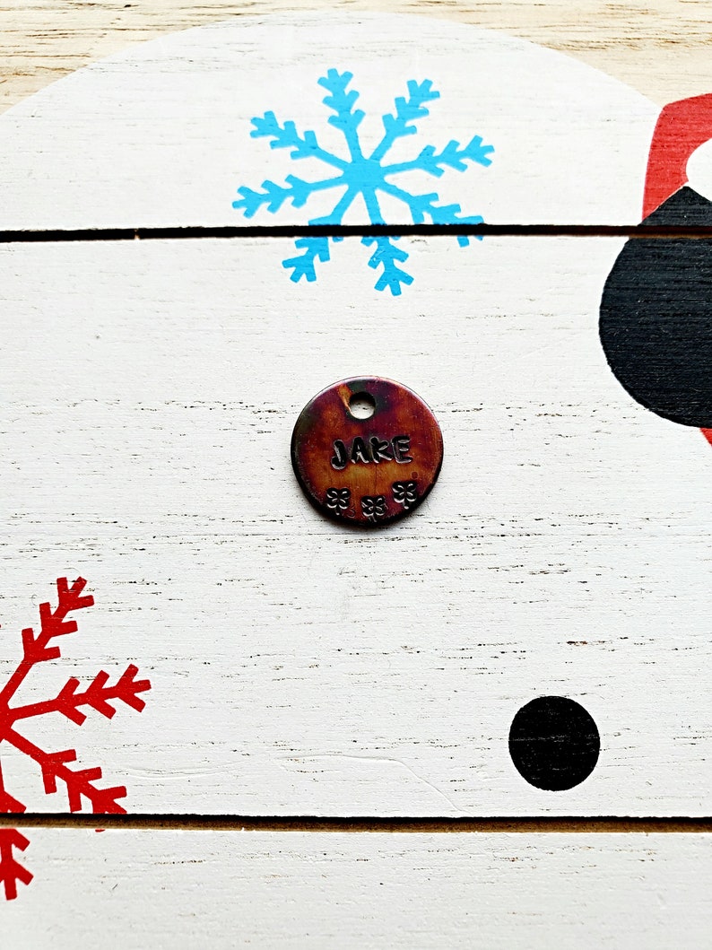 four leaf clover dog tag