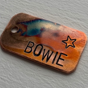 Rectangle Dog Tag, Colorful Pet Tags, Pet ID Tag, Dog Tags for Dogs, Dog Tags, Star dog tag