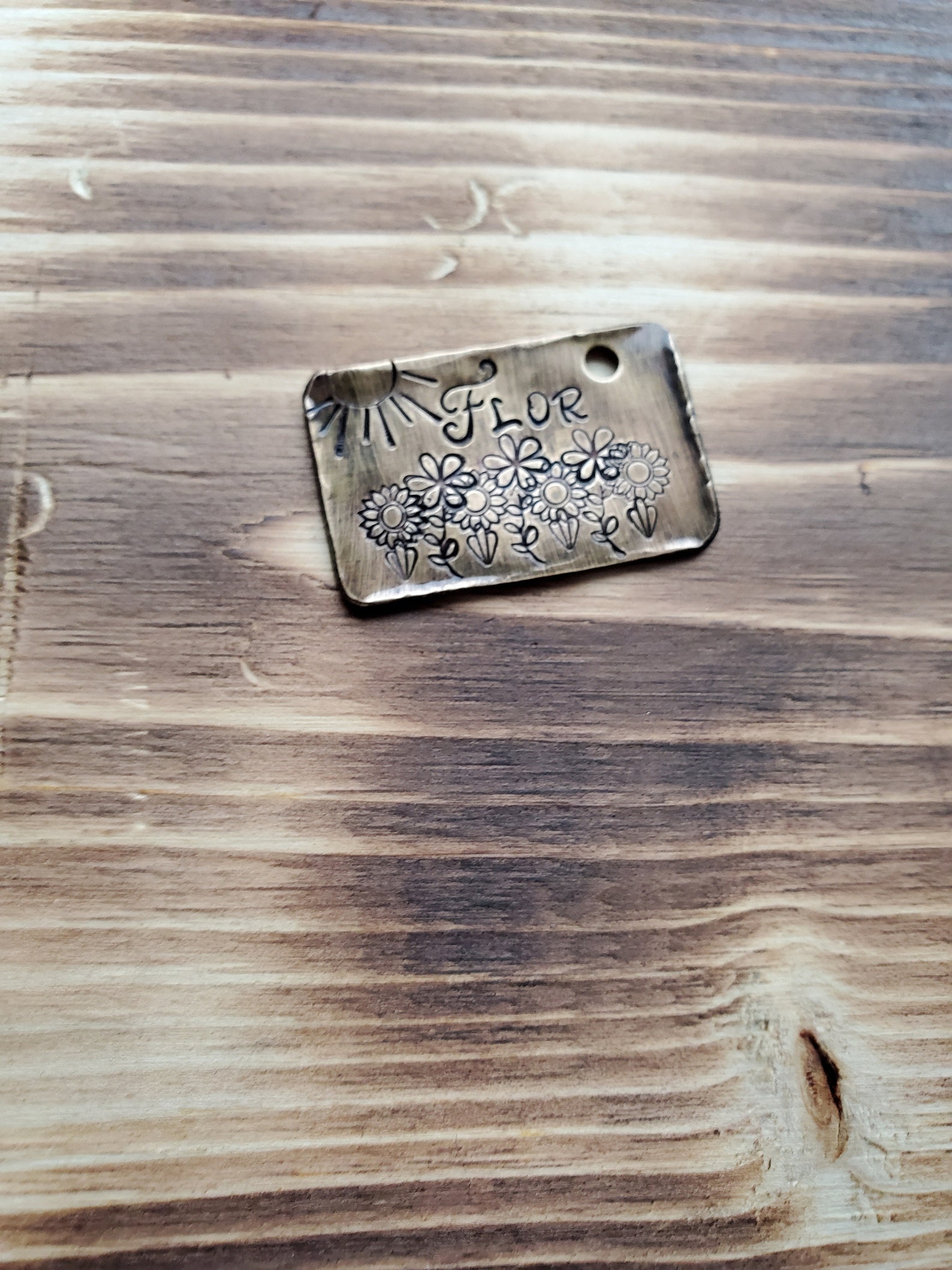 Dog Tag Rectangle Dog Tag Rustic Pet Tags Pet ID Tag Dog Etsy