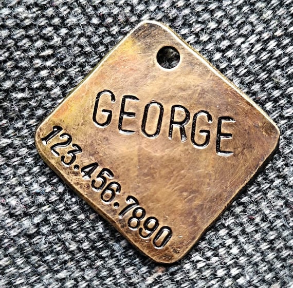 square dog tag