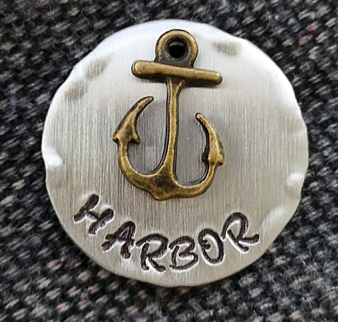 Anchor Dog Tag Personalized Dog Tag Ocean Pet ID Tag Dog Etsy