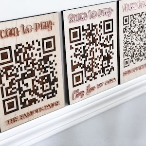 Venmo Code Sign, QR Code, Scan to Pay Sign