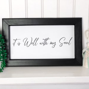 It Is Well With My Soul Song Lyrics Custom Sign Etsy