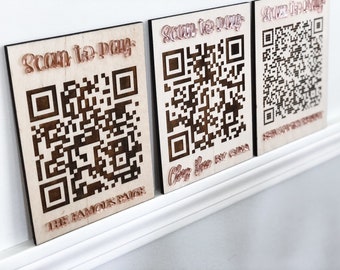 Venmo Code Sign, QR Code, Scan to Pay Sign