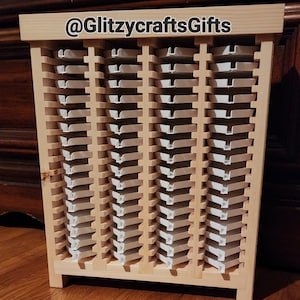 Handmade Wood Diamond Painting Tray Tower: Rhinestone Gem Organizer
