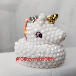 RHINESTONE Rubber DUCKS- Unique Gift  -Sparkling Ducks- Blinged Ducks -Fun Gifts -JEEP-car gifts