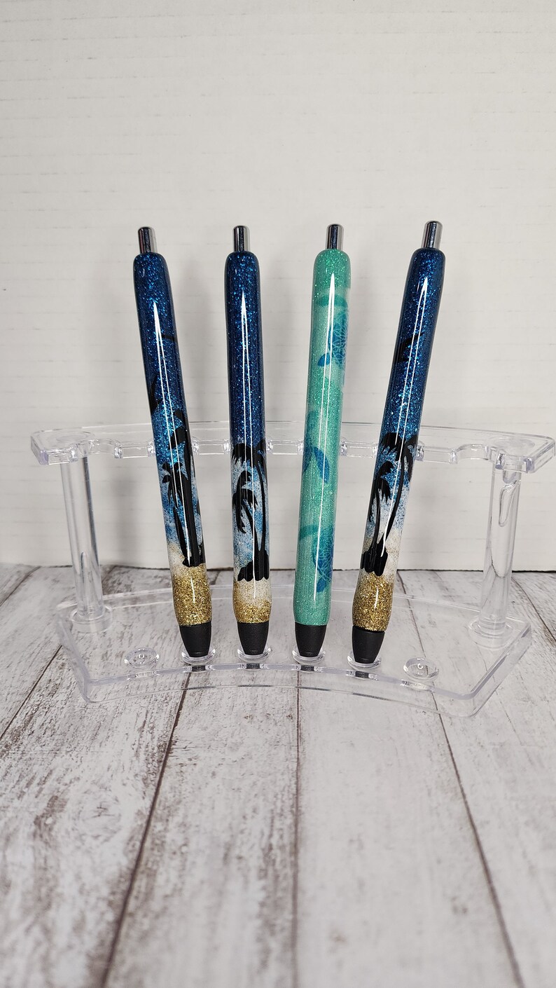 Glitter-epoxy-assorted Design-hydro-dipped-beach-ink Joy GEL Pens-black ...