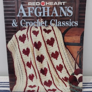 Red Heart Afghans & Crochet Classics Leisure Arts 1996 Book Garden Treasures Christmas Jewels Classic Patterns