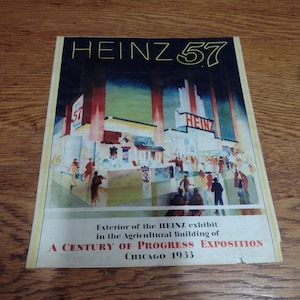 Heinz 57 - Vintage 1933 Century of Progress Chicagos World Fair Souvenir Pamphlet