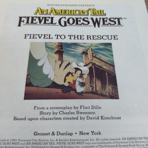 An American Tail Fievel Goes West Fievel To The Rescue 1991 Paperback an-american-tail-fievel-goes-west-fievel-to-the-rescue-1991-paperback