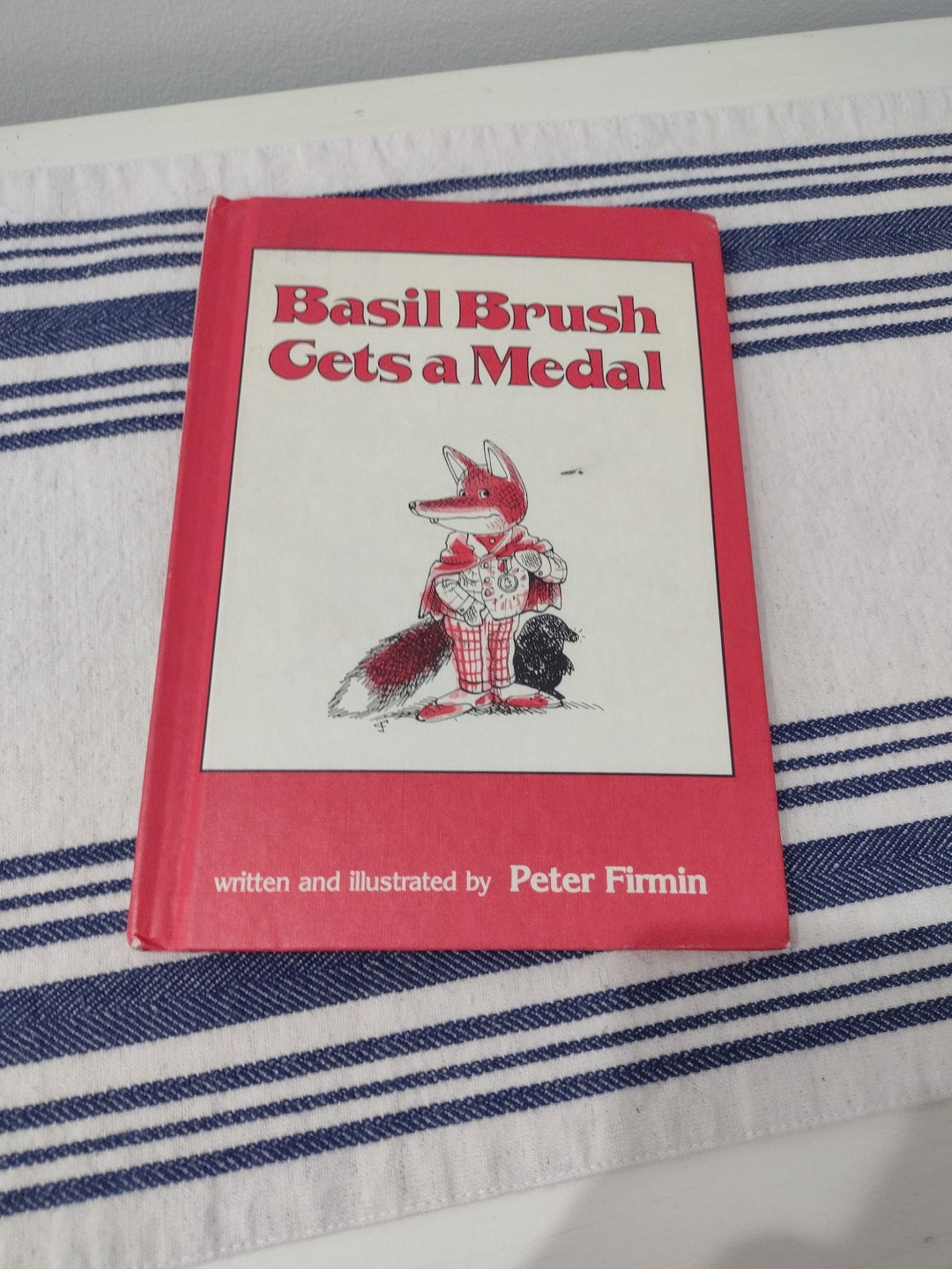 Vintage Children's Book Basil Brush Gets a Medal Written and