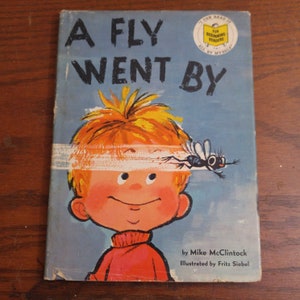 Vintage 1958 A Fly Went By Hardcover Book Mike McClintock I Can Read It All By Myself Beginning Readers
