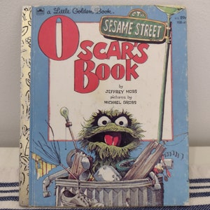 A Little Golden Book Oscar&#39;s Book- Sesame Street 1975 Edition