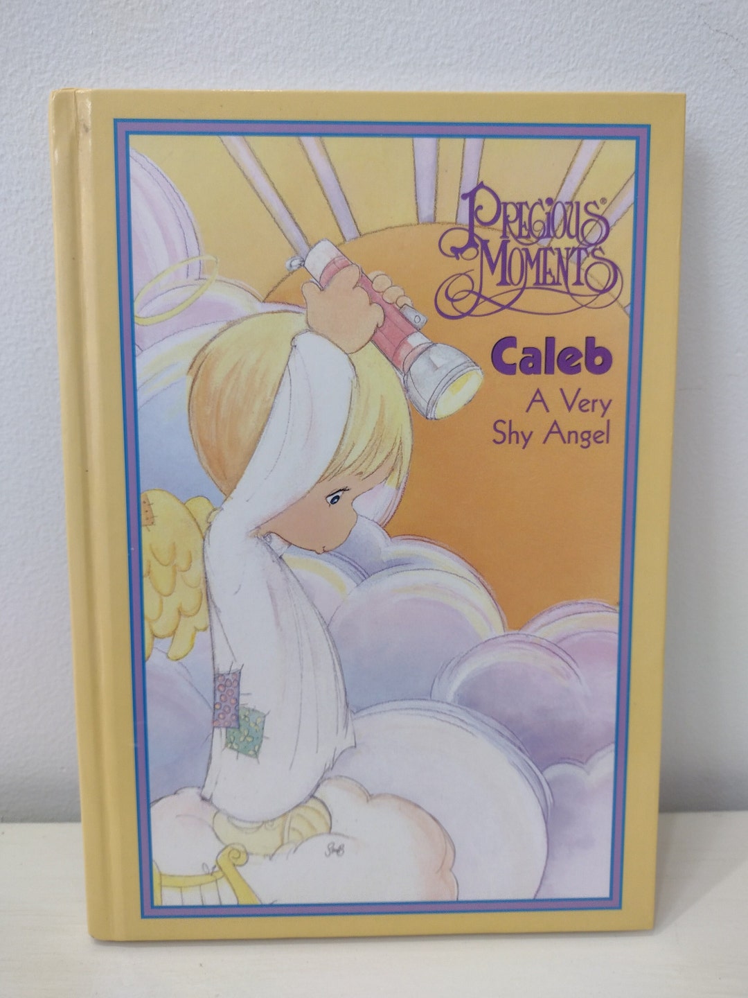 Precious Moments Caleb A Very Shy Angel 1996 Hardcover Book by Joanne Dejonge Illustrations by ...