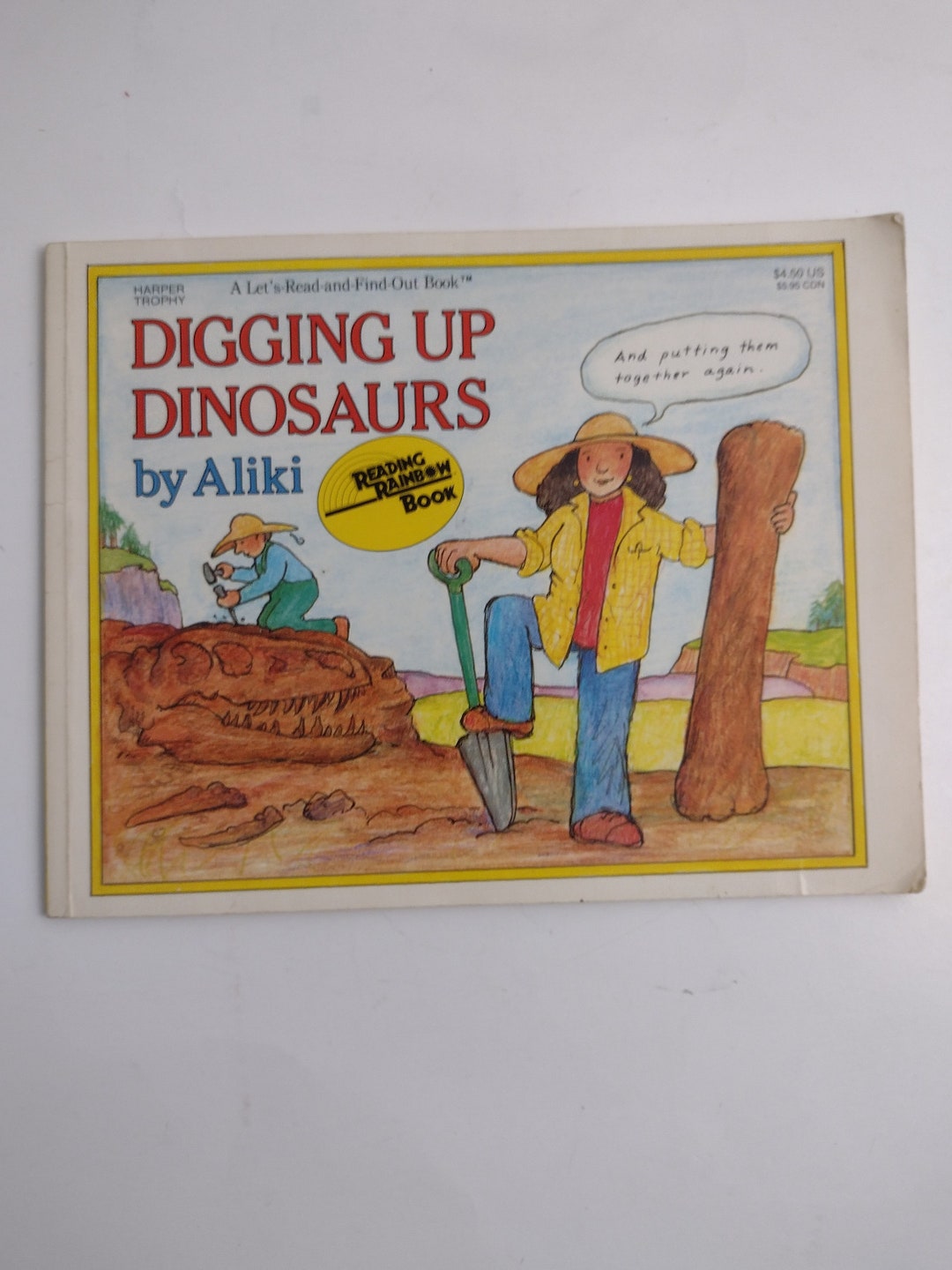 Digging up Dinosaurs, Aliki - 1988 Reading Rainbow Book - Etsy