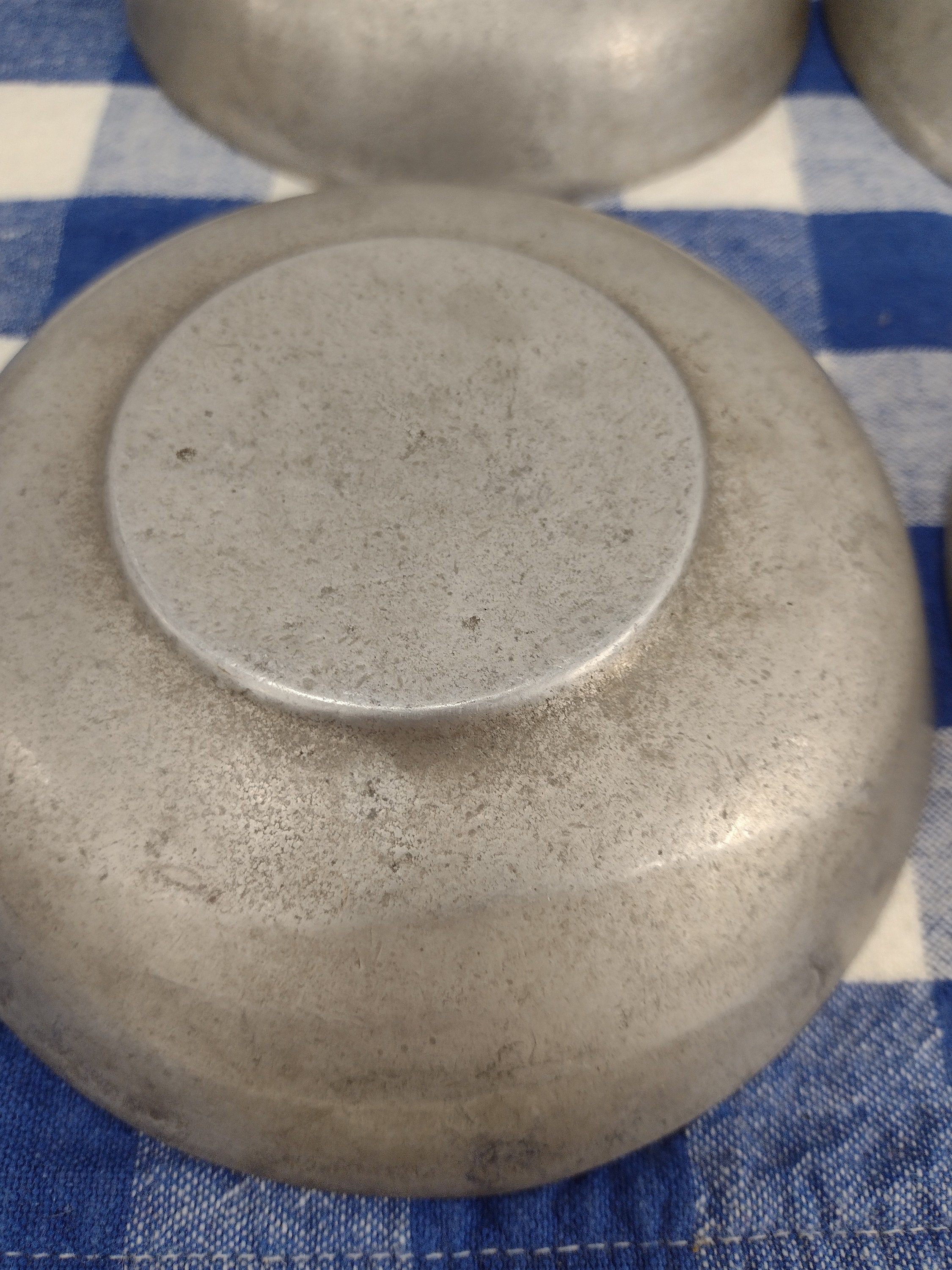 Vintage Pewter Bowls Set of Four Etsy