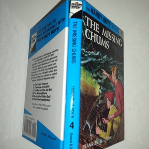 The Hardy Boys Book #4 The Missing Chums - Flashlight Glossy Series by Franklin W. Dixon 1999 Edition