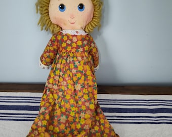 Vintage 1970s Doll Suzy Homemaker COLECO Floral Dress No Scarf or Apron