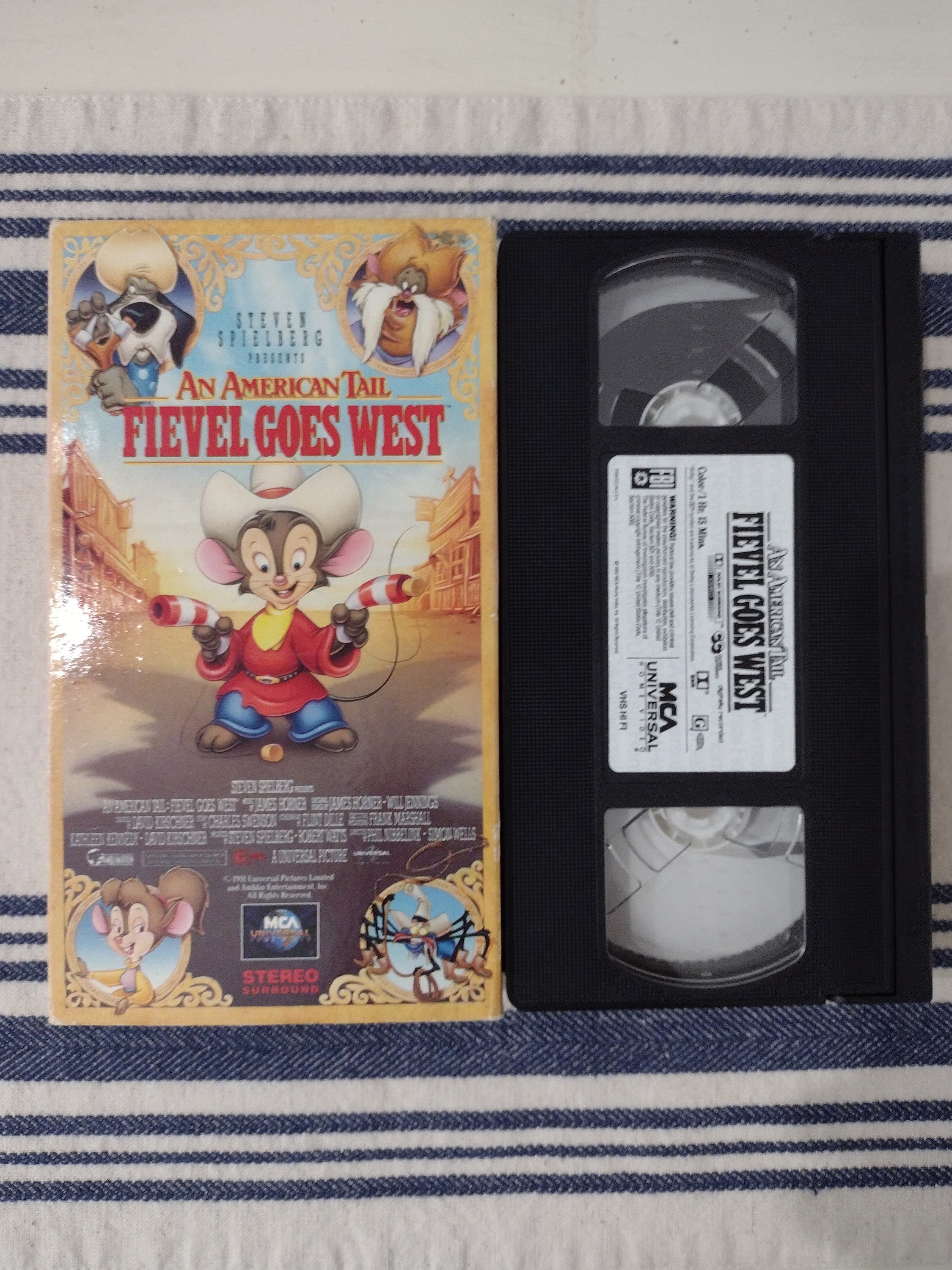 An American Tail Fievel Goes West Vhs An American Tail Fievel Goes West VHS Video Tape Movie 1991 - Etsy Ireland