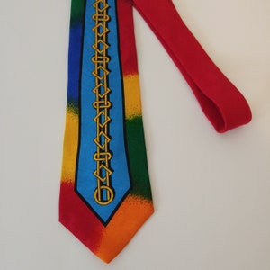 Rush Limbaugh Vintage Silk Tie Chain Design Made in USA