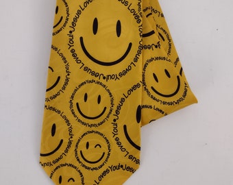 Funny Faces Tie Emoji Themed Novelty Necktie Smiley Faces Tie Funny Faces Tie Emoji Themed Novelty Necktie Smiley Faces Tie