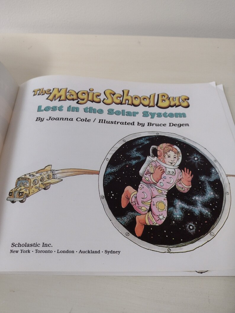 The Magic School Bus Lost in the Solar System by Joanna Cole & | Etsy