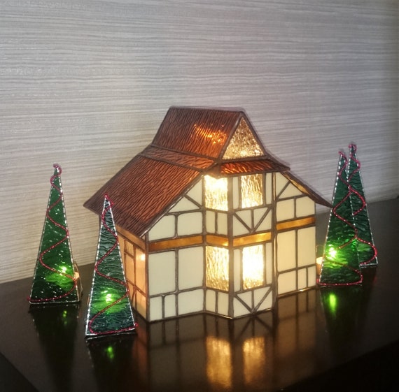 modern stained glass lamp