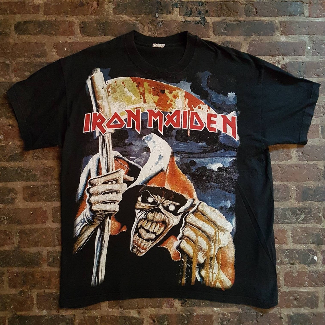 Iron Maiden t shirt vintage 90's very rare size Large | Etsy