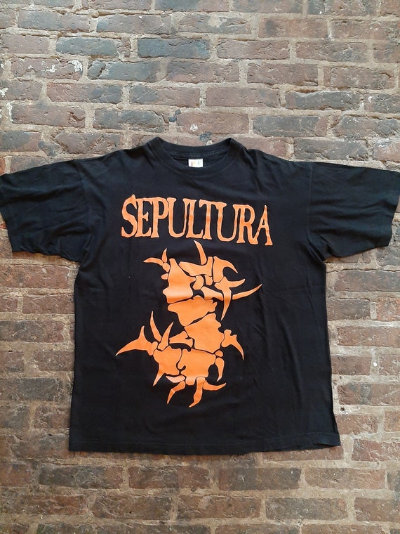 Vintage Sepultura t-shirt 90s - Gem Vintage Sepultura t-shirt 90s - Gem