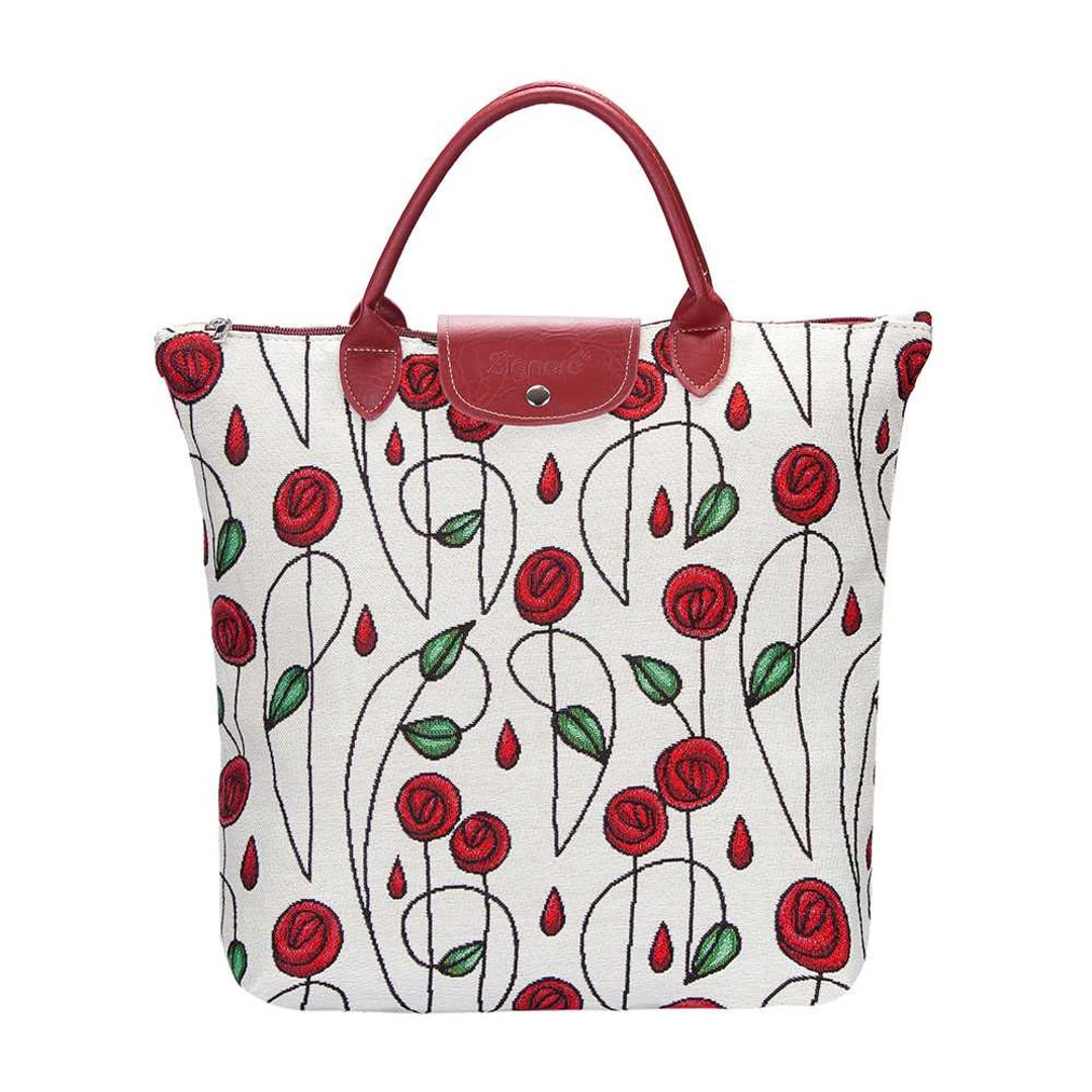 Signare Sac de voyage en tapisserie avec roulettes pour femme Motif William Morris, Lys dorés., One Size