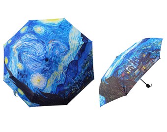 Signare Tapestry Van Gogh Starry Night - Art Folding Umbrella