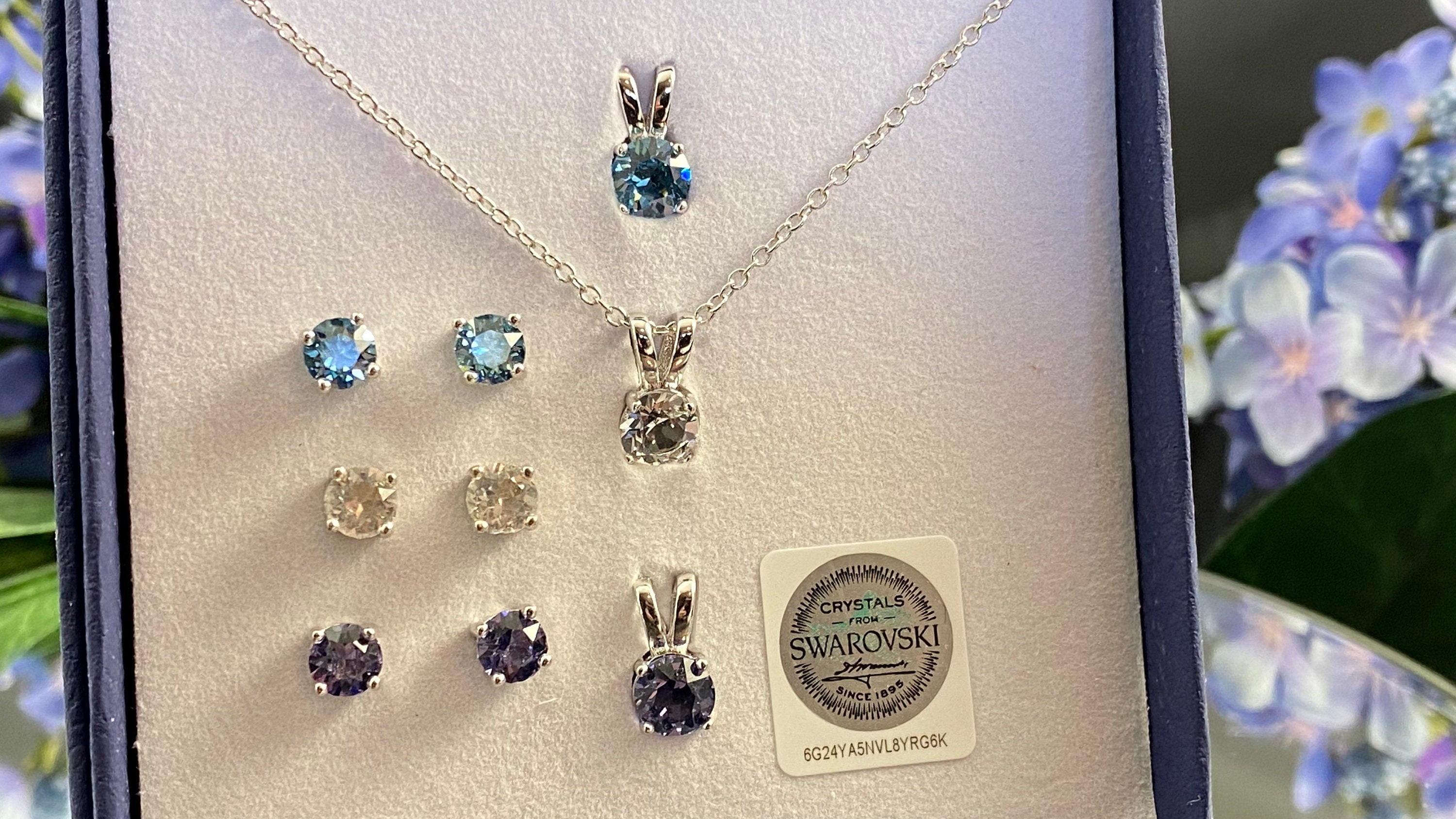 Aura crystals from swarovski on sale earrings