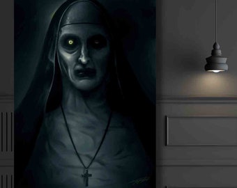 Art print "Valak" A4 A3 digital painting The Conjuring 2 Demon nun