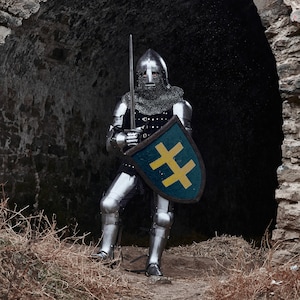 Full set of buhurt armor &quot;Chuburg Knight&quot; 1380 year. Famous Ukrainian quality for HMB, IMCF, WMSF.
