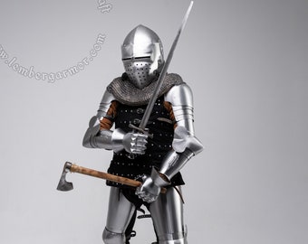 Conjunto completo de armadura buhurt "Court Knight" año 1380. Famosa calidad ucraniana para HMB, IMCF, WMSF.